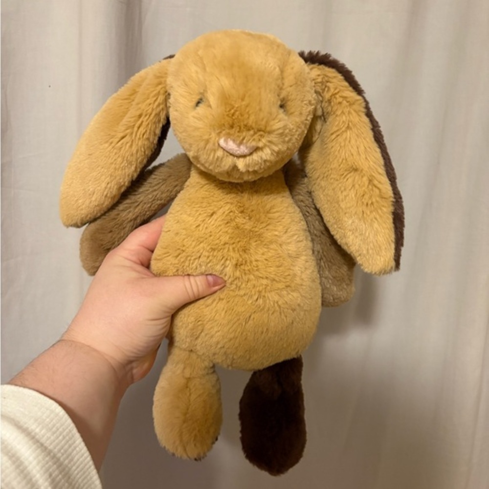 jellycat bashful patchwork brown bunny